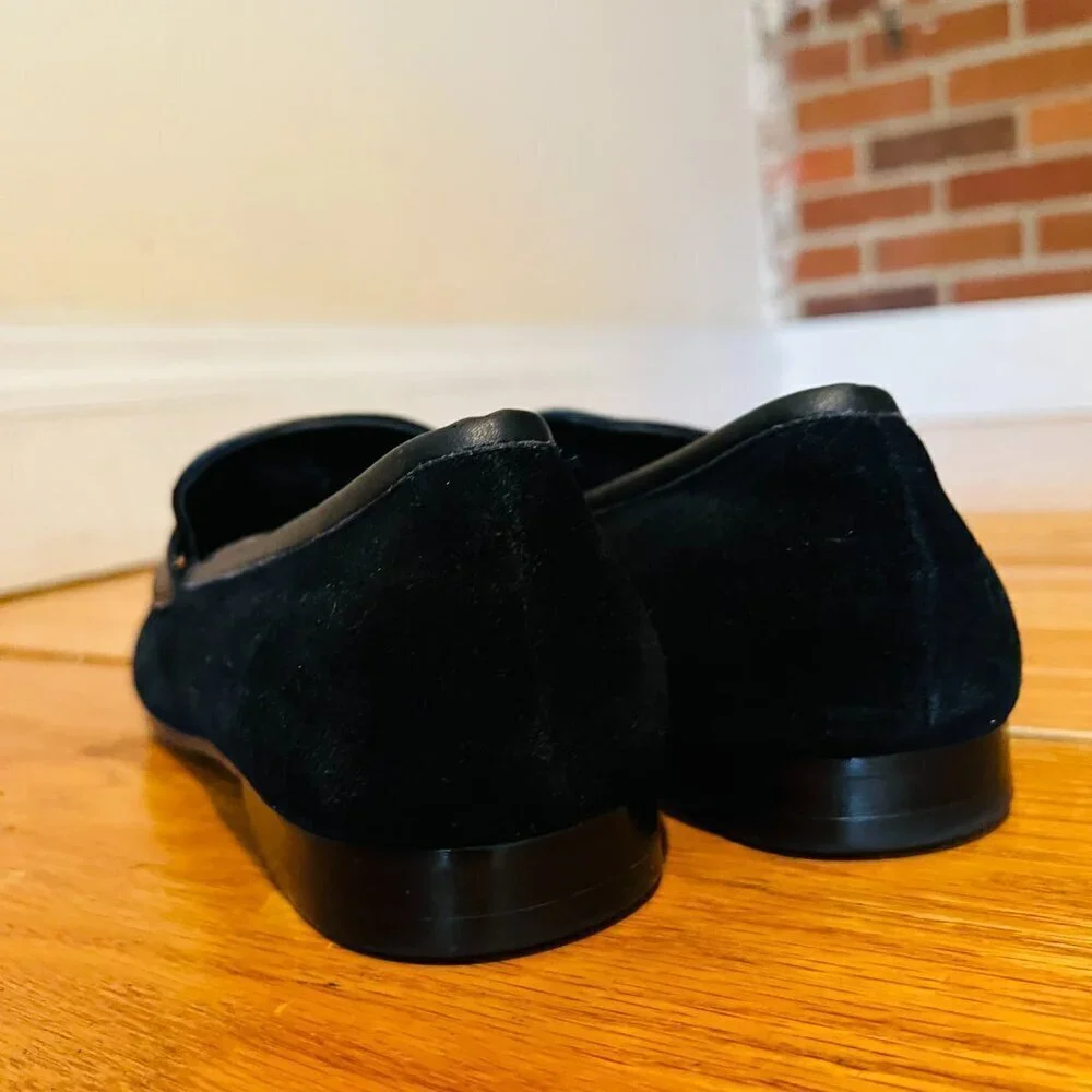 Saks Fifth Avenue Men’s Black Suede Tassel Loafers size 11
